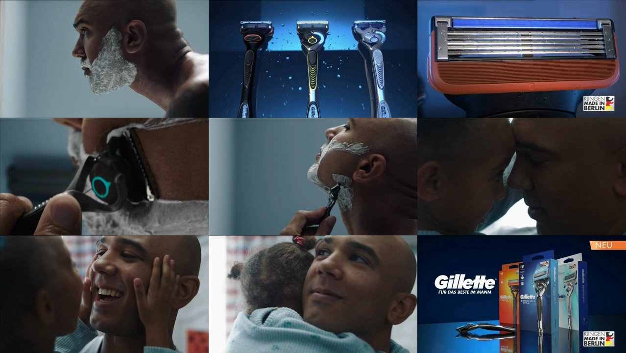 TV Spots TV Werbung von gillette der letzten 120 Tage