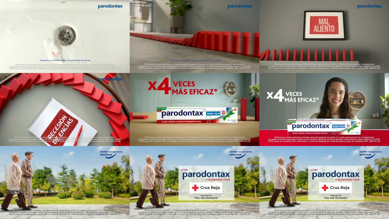 Anuncios de TV - Anuncios de TV de parodontax de los últimos 120 días