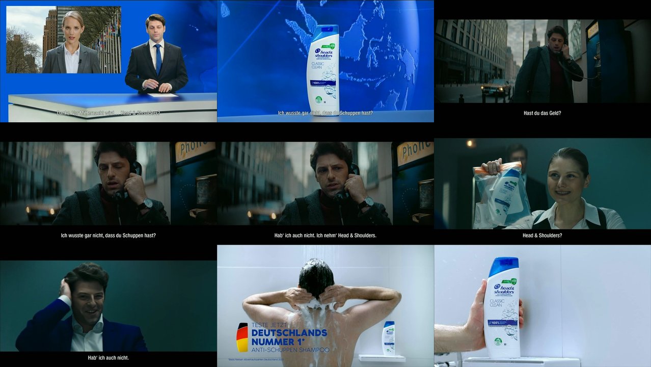 TV Spots - TV Werbung von head & shoulders der letzten 730 Tage