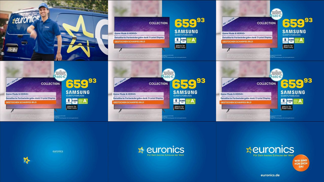 Spot TV annunci TV di euronics degli ultimi 120 giorni