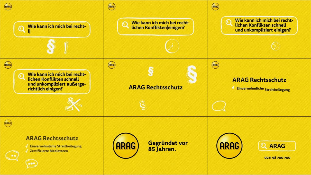 Tv Spots Tv Werbung Von Arag Der Letzten 1 e