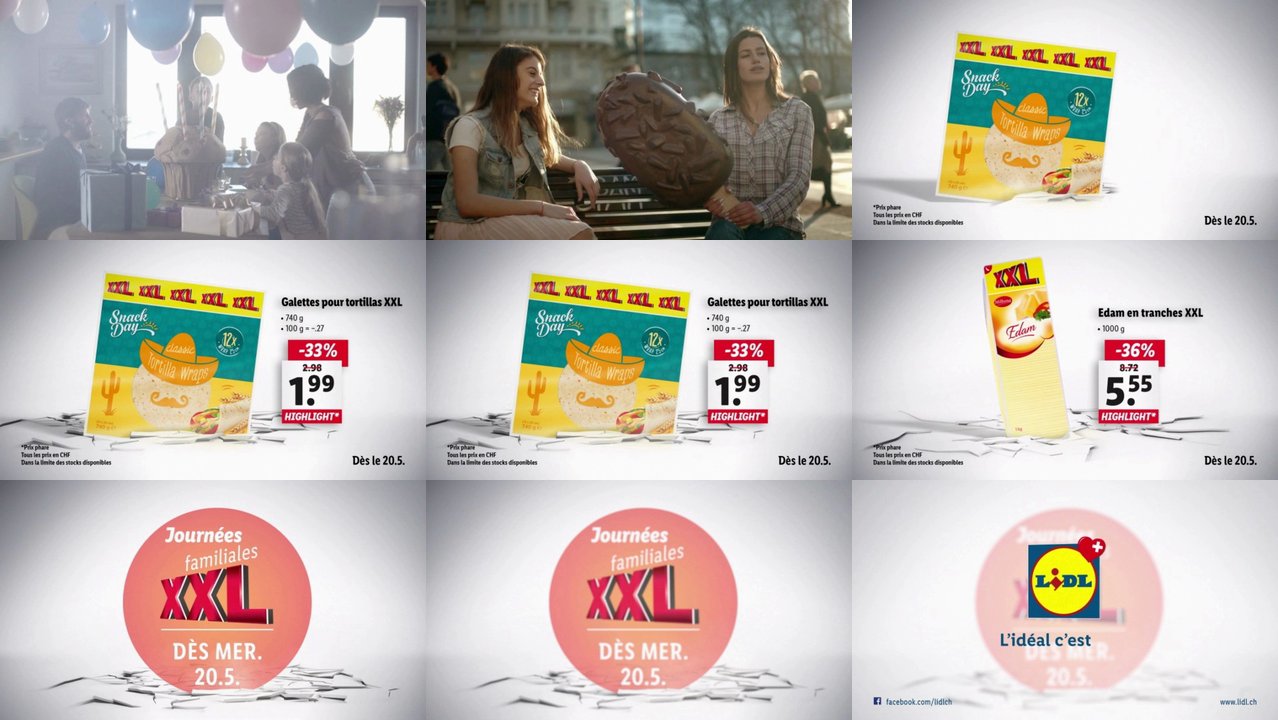 TV Spots TV Werbung von lidl der letzten 120 Tage