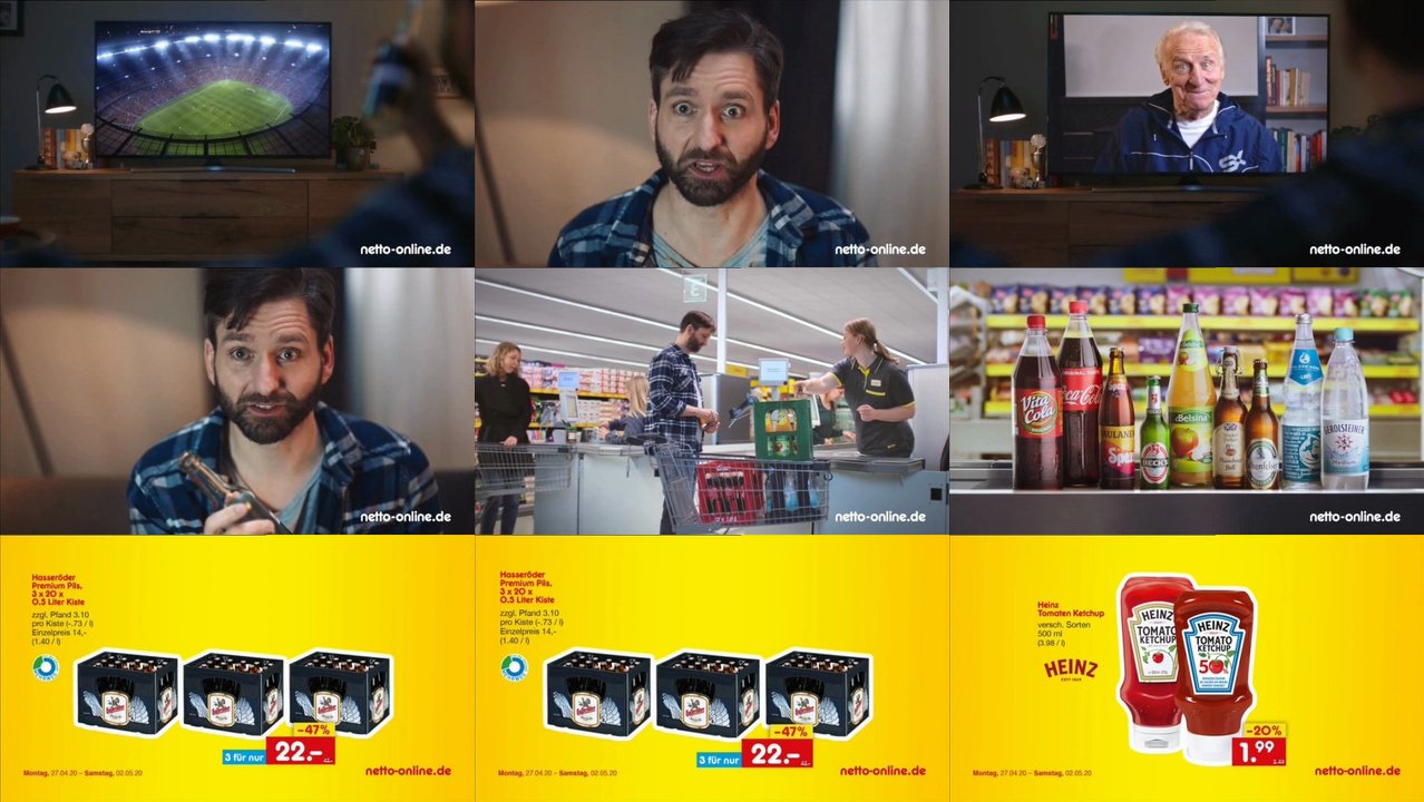 TV Spots - TV Werbung von netto der letzten 120 Tage