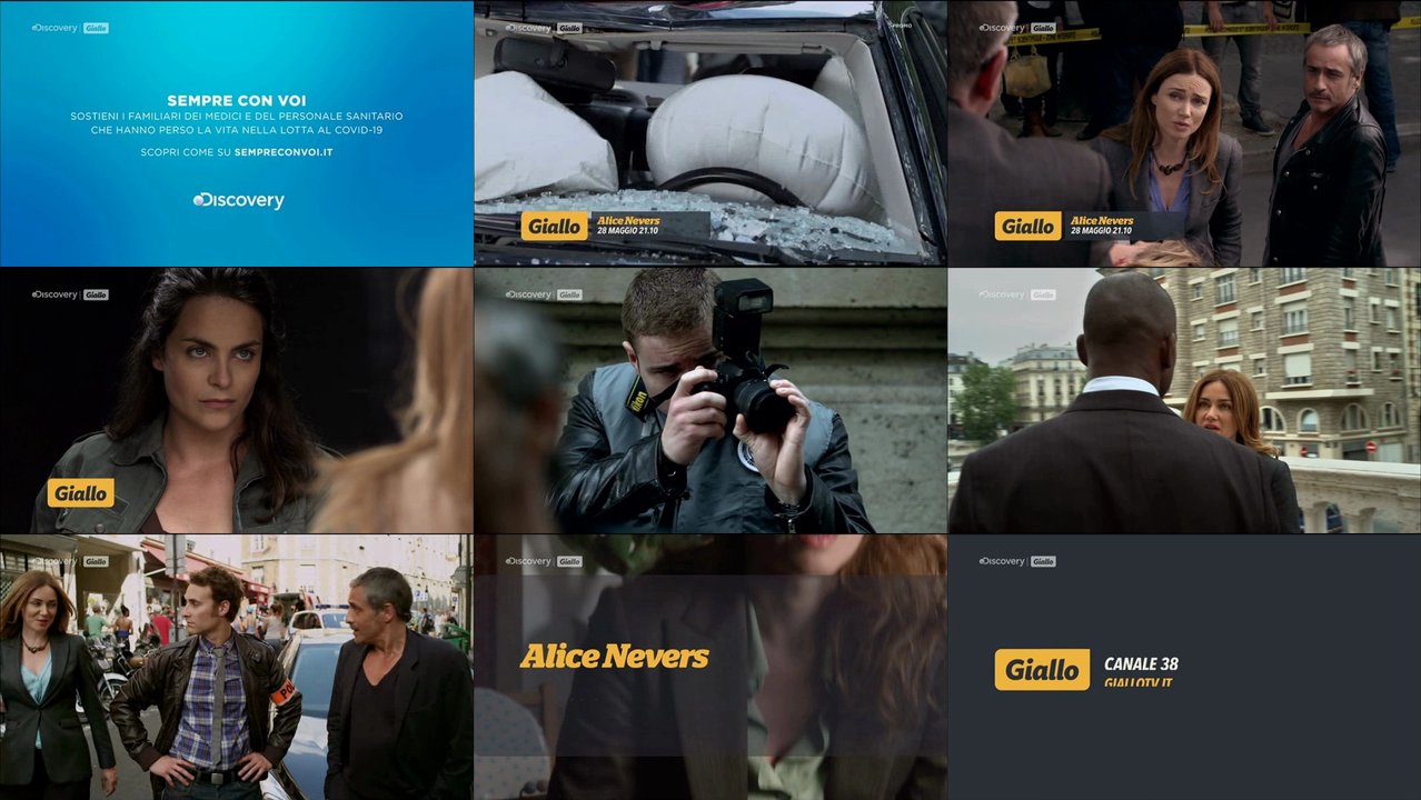 TV Spots TV Werbung von giallo tv/ canale 38 der letzten 120 Tage