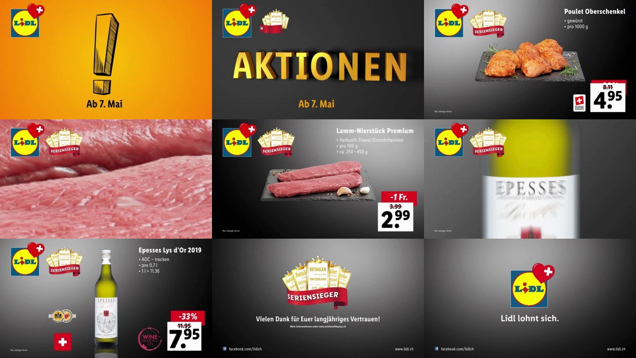 TV Spots TV Werbung von lidl der letzten 120 Tage