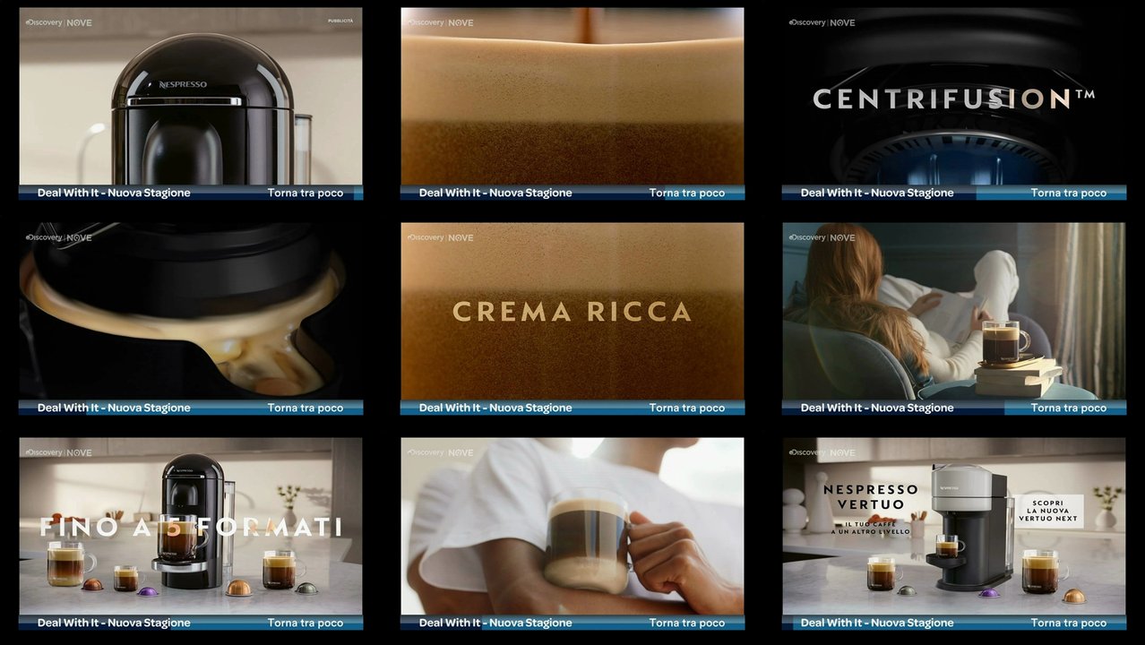 TV Spots - TV Werbung von nespresso der letzten 120 Tage
