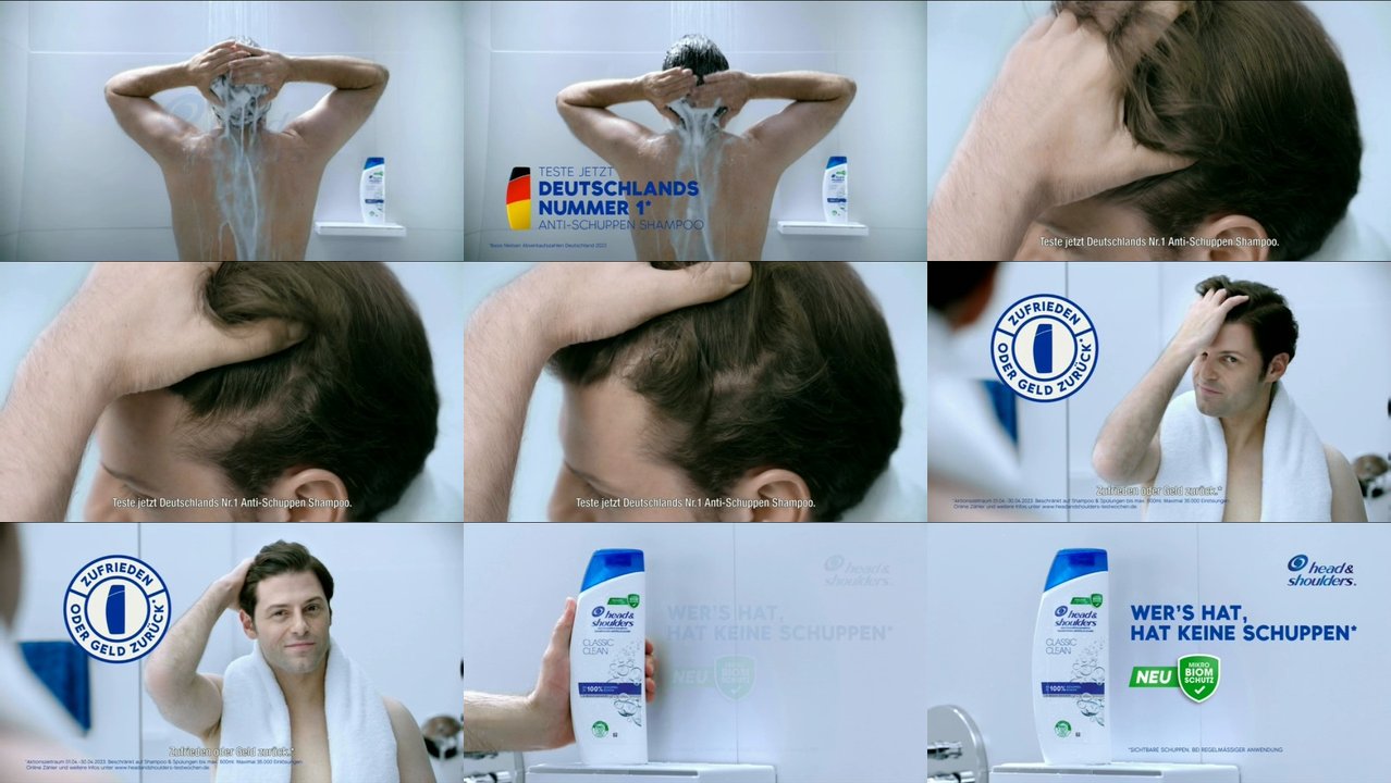 TV Spots TV Werbung von head & shoulders der letzten 730 Tage